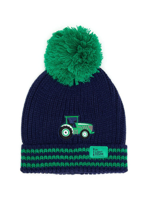 Lighthouse Bobbie Bobble Hat for Children – Cable Knit Warmth